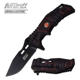 Black Firefighter Folding Knife