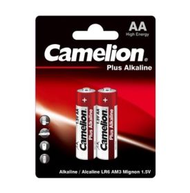 AA Plus Alkaline Batteries, 2 Pack