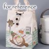 Sandwich Canvas Lunch Box Bento Bag Portable Drawstring Large Capacity Lunch Tote Bag