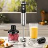 KOIOS 1000W Immersion Hand Blender, Multifunctional 5-in-1 Handheld Blender, 12-Speeds, Stainless Steel blender shaft, includes 600ml Mixing Beaker, 5