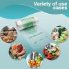 Roll of 1000 Clear Produce Bags 5 A Day for Better Health 12 x 17 Food Storage Bags On A Roll 12x17 Thickness 0.5 Mil High Density Poly Bags for Food