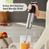 KOIOS 1000W Immersion Hand Blender, Multifunctional 5-in-1 Handheld Blender, 12-Speeds, Stainless Steel blender shaft, includes 600ml Mixing Beaker, 5