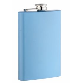 Baby Blue 8oz Hip Flask