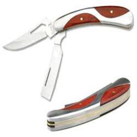 Gentlemen 2 Bladed Folding Knife and Straight Razor