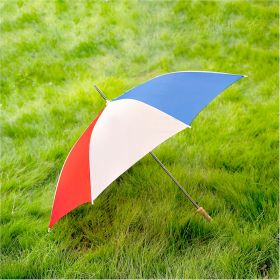 48" Red, White &amp; Blue Barton Outdoor Rain Umbrella