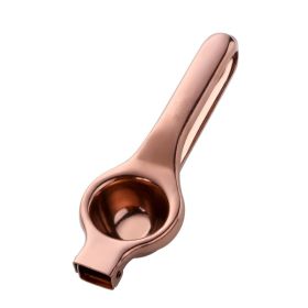 1 Pcs Lemon Squeezer Stainless Steel Orange Fruit Juicer Squeezer Orange Juicer Handle Press Multifunctional Kitchen Tools (Ships From: China, Color: Rose Gold)