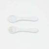 Baby Food Grade Complementary Food Training Silicone Spoon Fork Sets