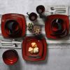 Square Stoneware 16 Piece Dinnerware Set