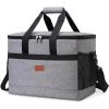 32L Soft Cooler Bag with Hard Liner Large Insulated Picnic Lunch Bag Box Cooling Bag for Camping BBQ Family Outdoor Activities