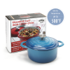 COOKWIN Enameled Cast Iron Dutch Oven with Self Basting Lid;  Enamel Coated Cookware Pot 4.5QT